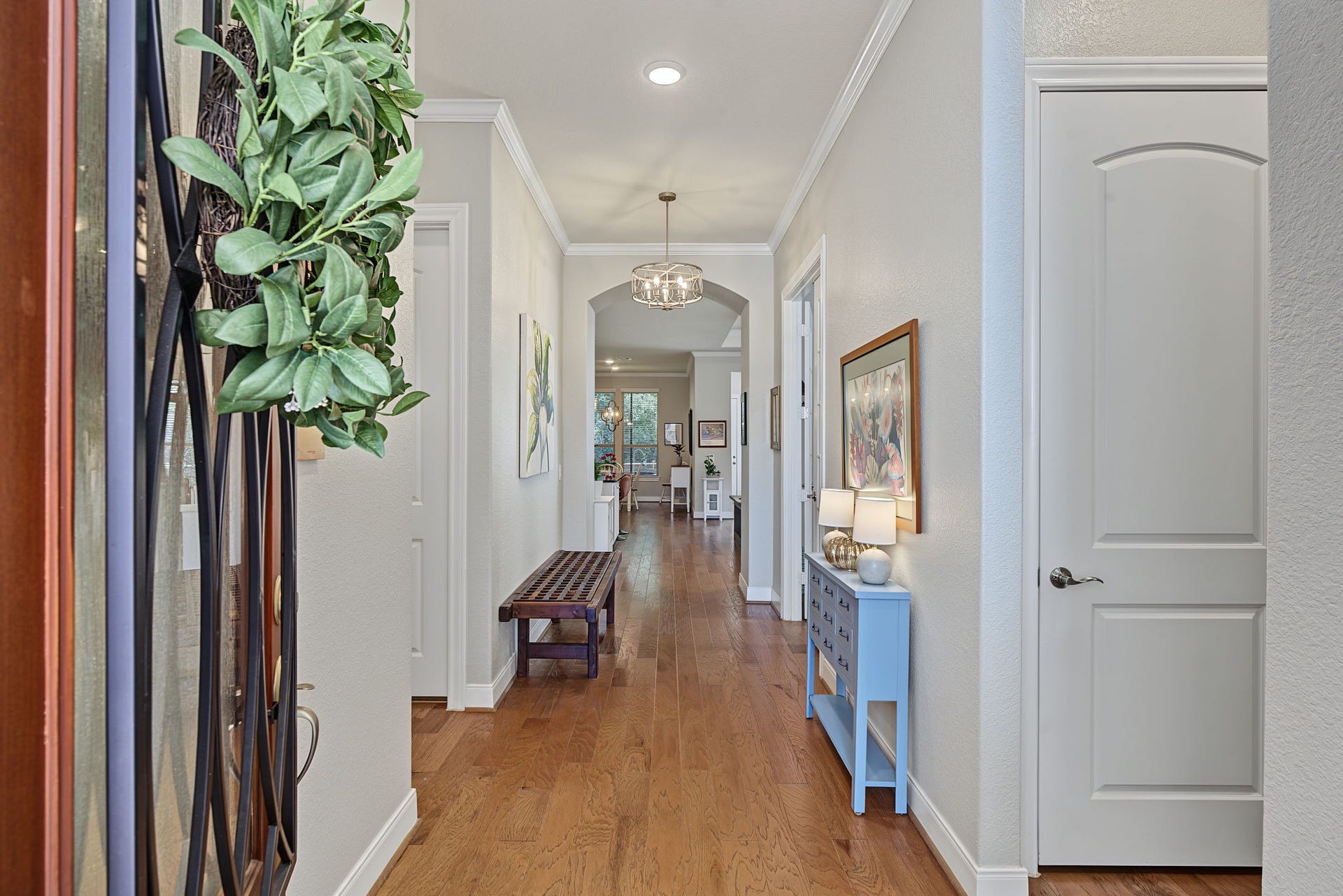 229 Percheron Drive, Spring, TX 77382 Upon entry, the home flows from front to back with LVP flooring. No carpet anywhere!