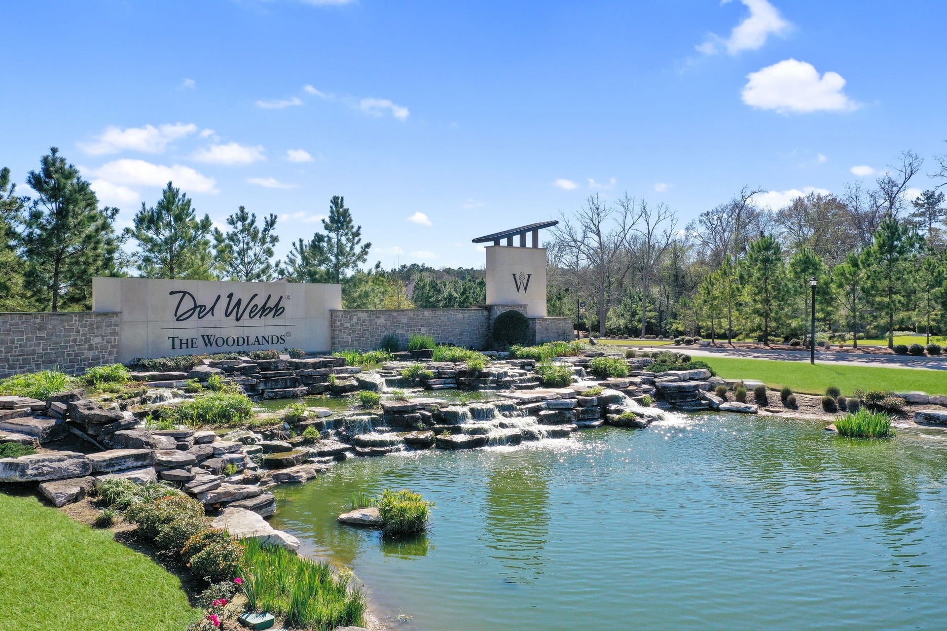 229 Percheron Drive, Spring, TX 77382 Look for the beautiful Dell Webb The Woodlands sign located off FM-1488 just north of The Woodlands.
