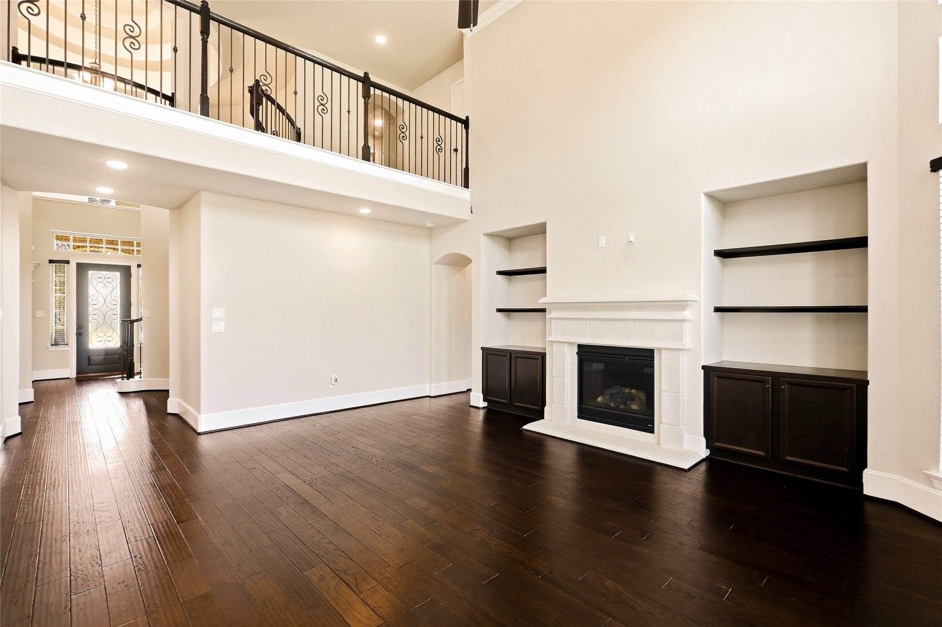 Upgraded Iron Rail overlooking living space