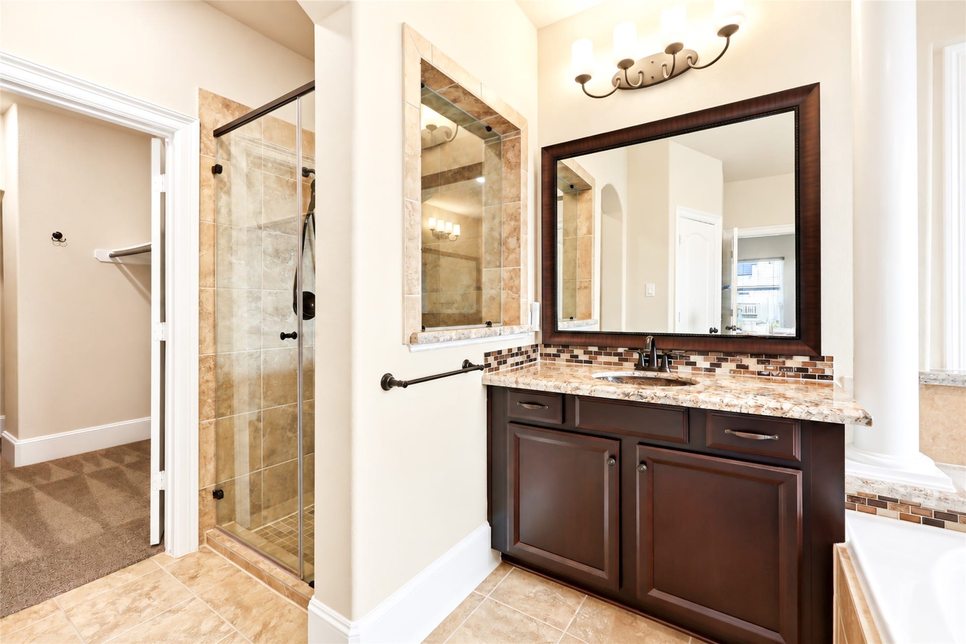 Separate upgraded shower