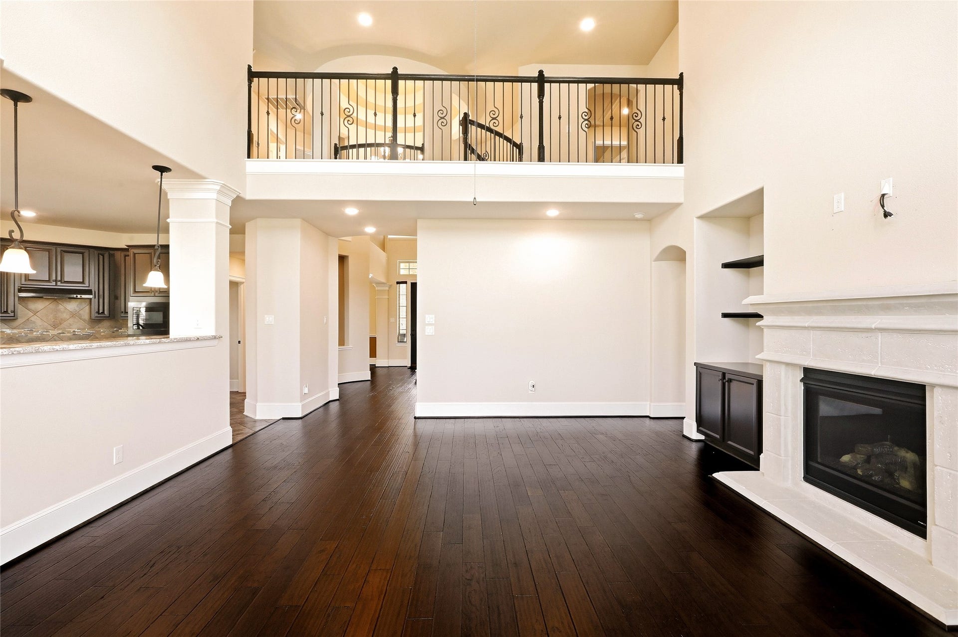 Soaring ceilings throughout home