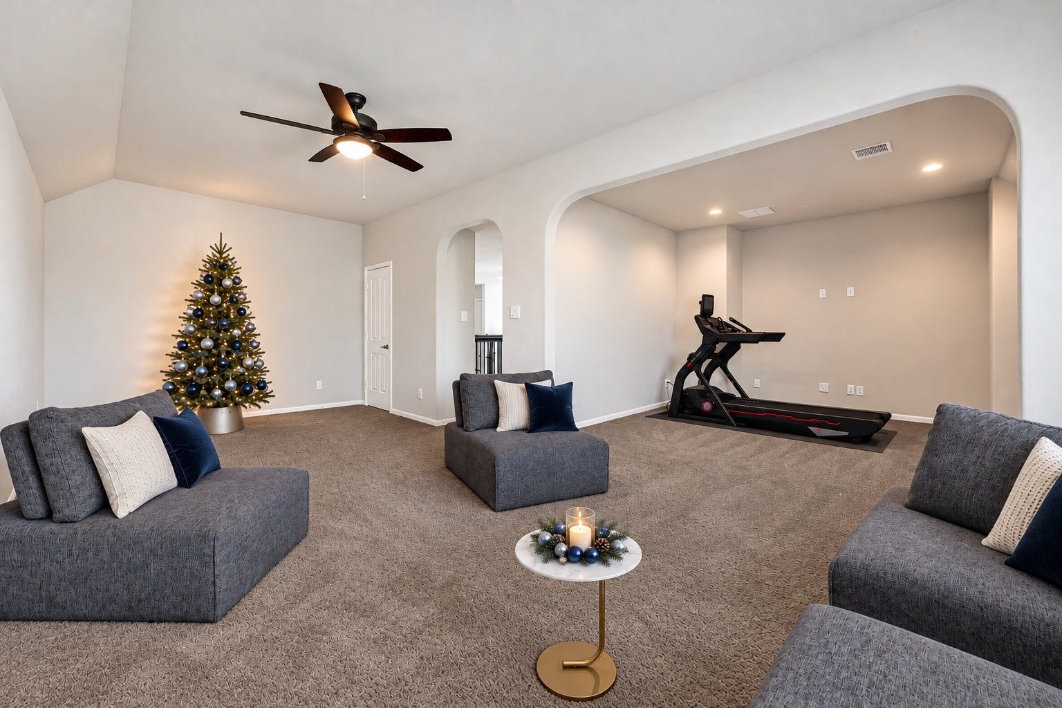 Media/Flex Space with Holiday Decor (AI)