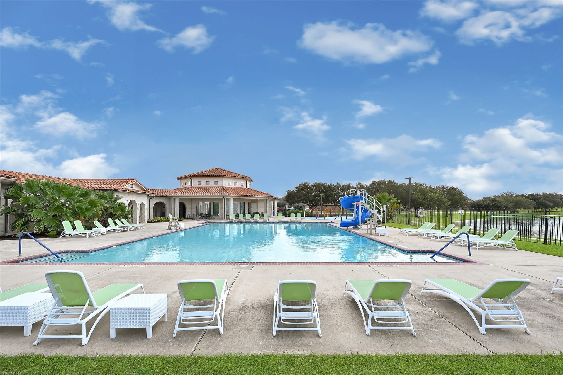 Pool Area with Playground in the distance