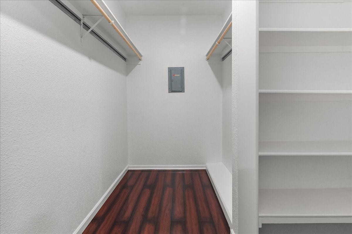 Deep walk in closet space