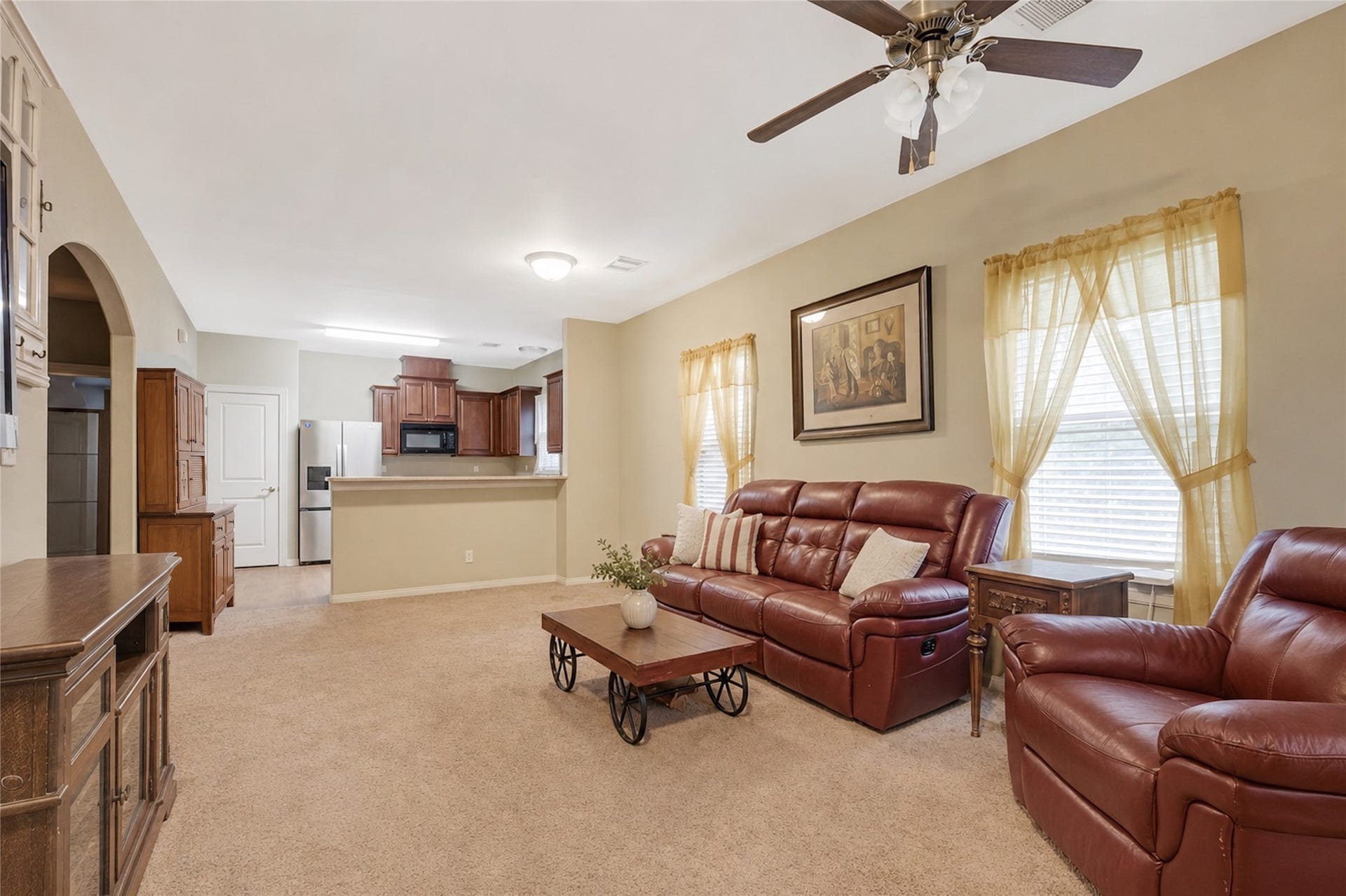 2329 Avenue D, San Leon, TX 77539 Living Area (Partially Virtually Decluttered)