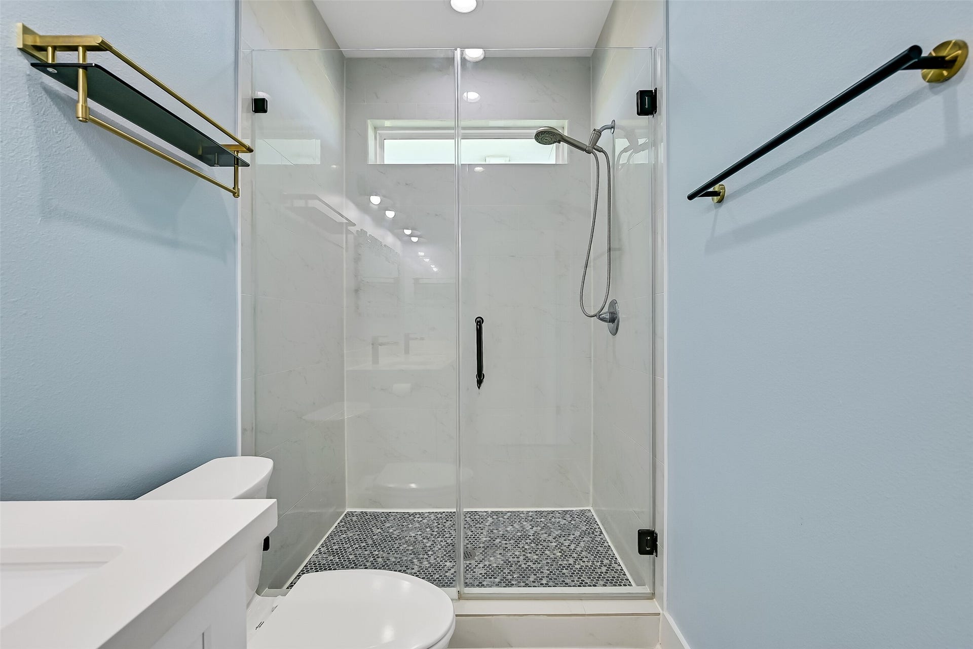 3911 Warrior Court, Galveston, TX 77554 A view of the walk-in shower.
