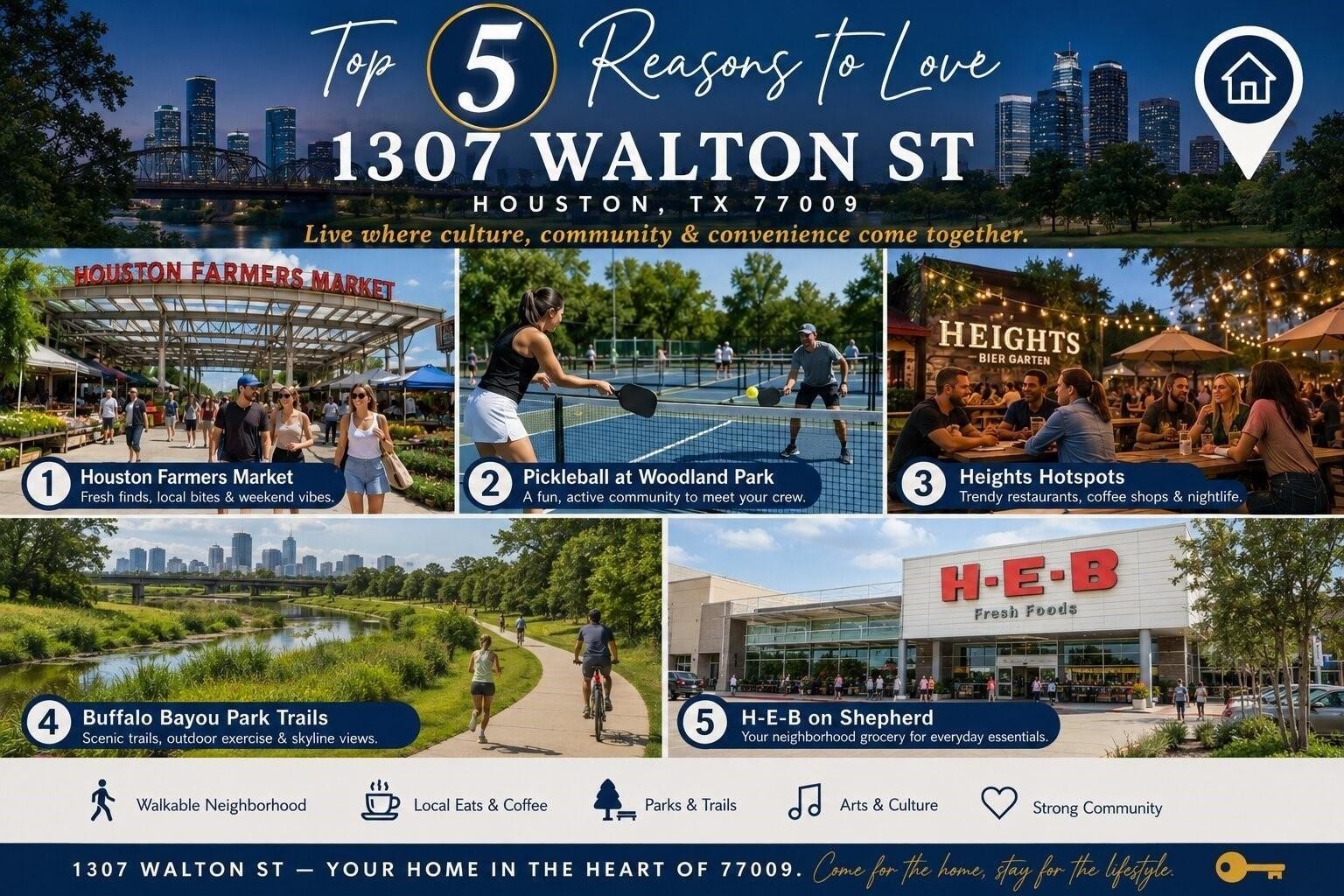1307 Walton Street, Houston, TX 77009 5 Reasons to Love in 1307 Walton St!