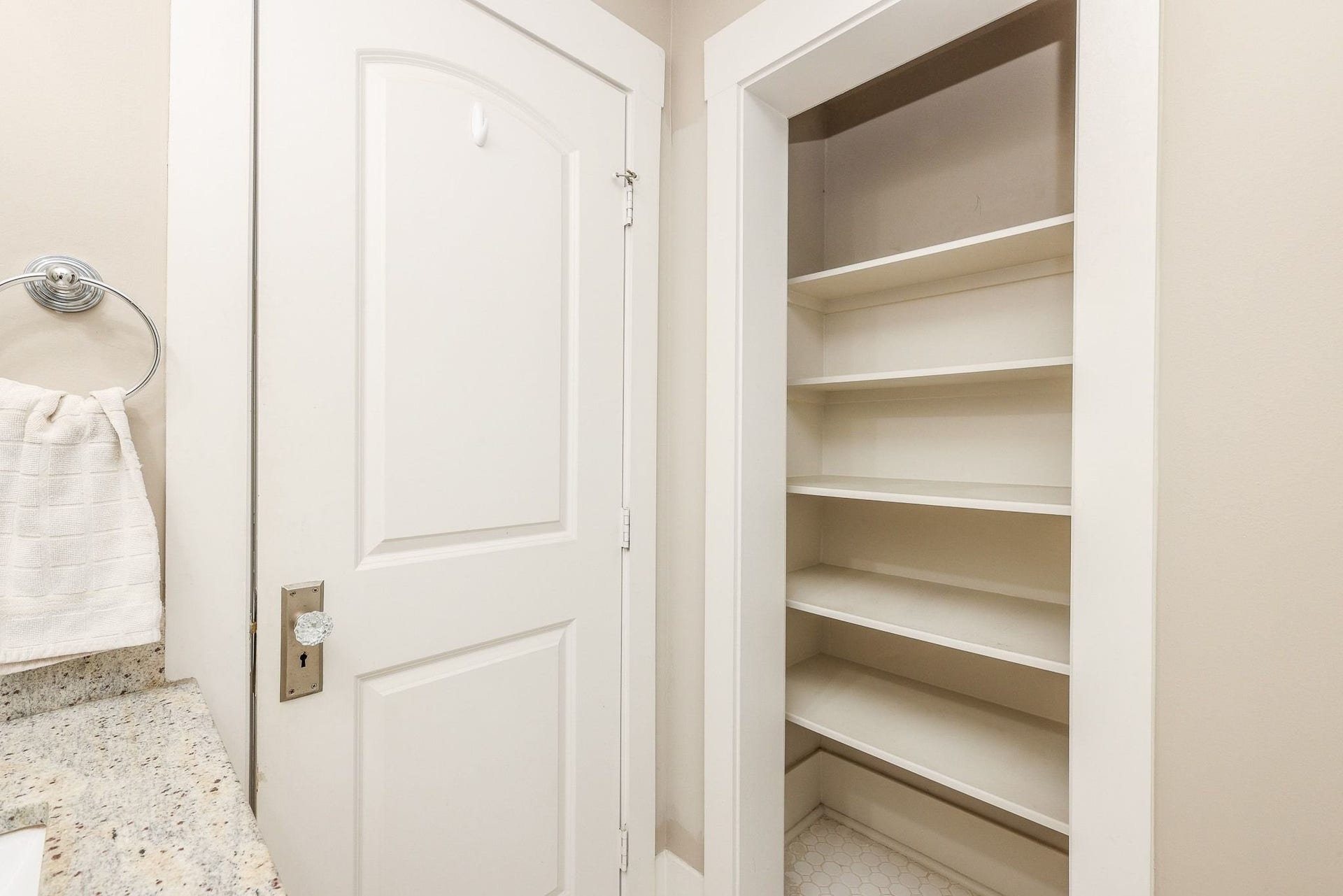 1307 Walton Street, Houston, TX 77009 Built-in closet with ample shelving.