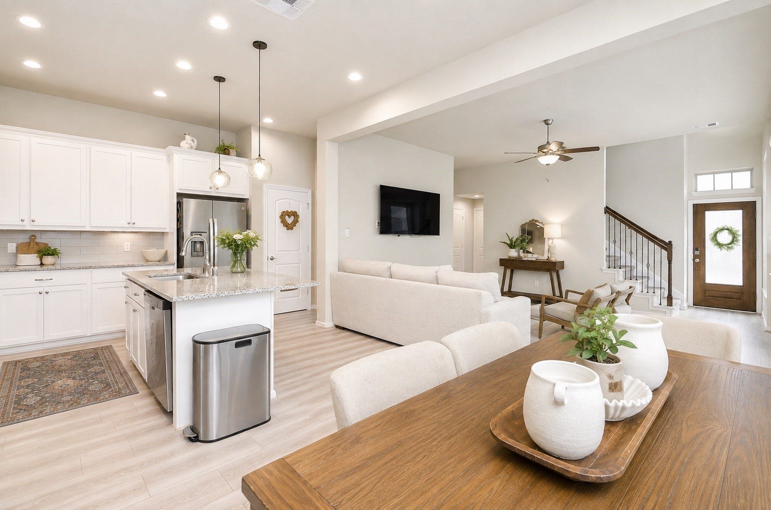 5146 Prairie Terrace Lane, Fulshear, TX 77441 First floor is open and offers all the features and comforts for day to day living