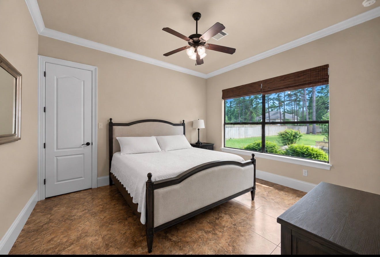 4426 Silver Jade Drive, Spring, TX 77386 Give your guests their own space. Conveniently located on the first floor, this bright and welcoming bedroom provides a quiet, peaceful stay away from the main upstairs living areas.