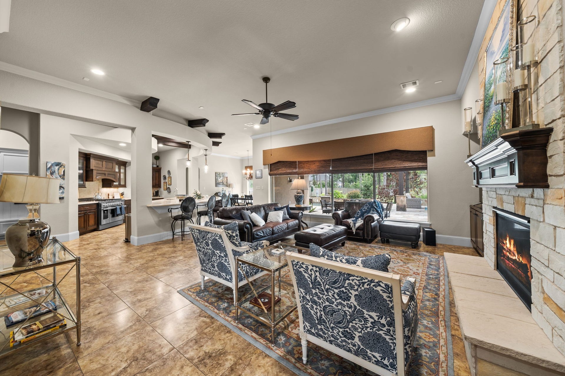 4426 Silver Jade Drive, Spring, TX 77386 An masterclass in modern spatial design. This perspective highlights a flawless, open-concept layout where grand spaces flow seamlessly into one another, cultivating an atmosphere of effortless connection and sophisticated entertaining.