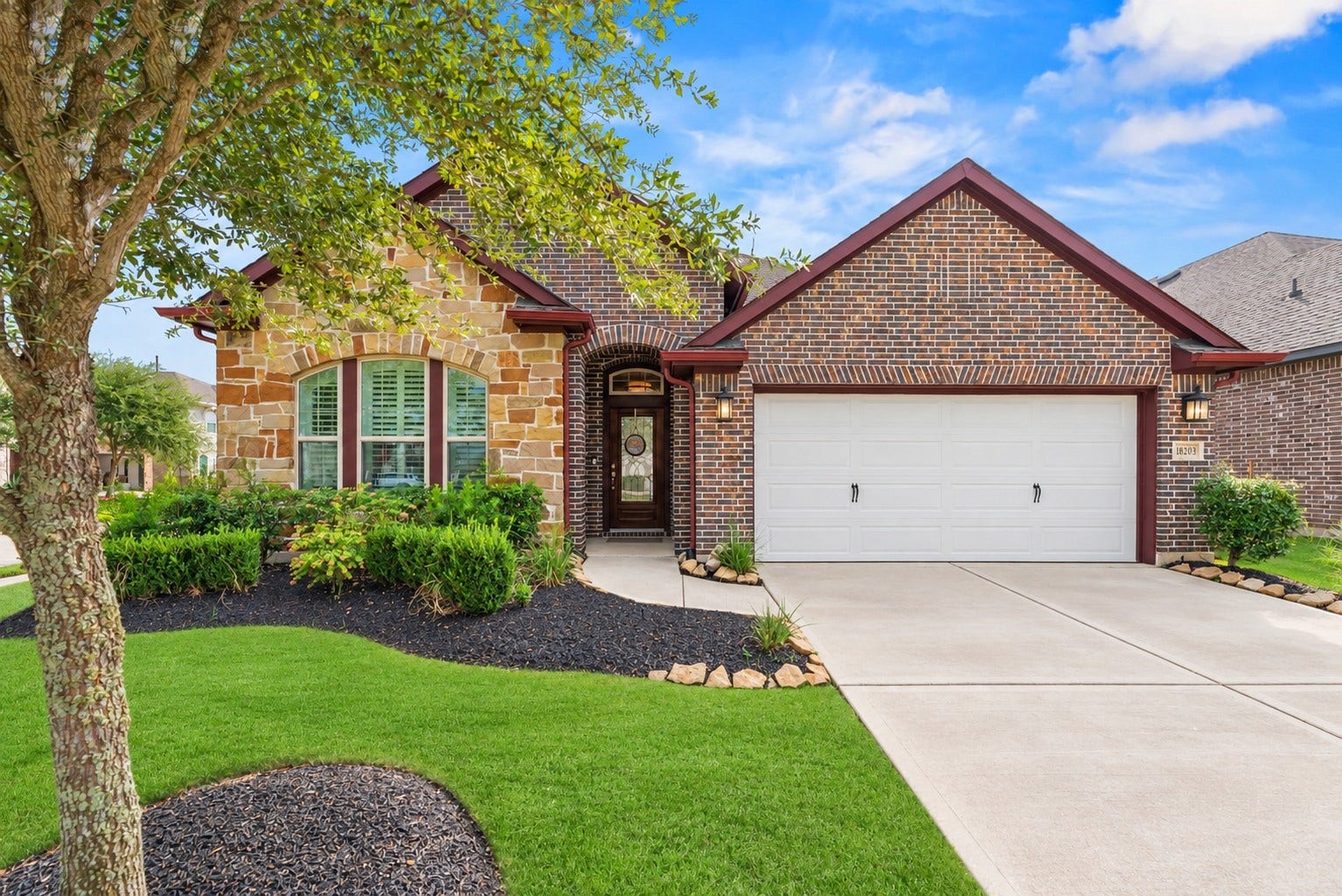 18203 Burnett Willow Lane, Cypress, TX 77433 Corner lot with great curb appeal.