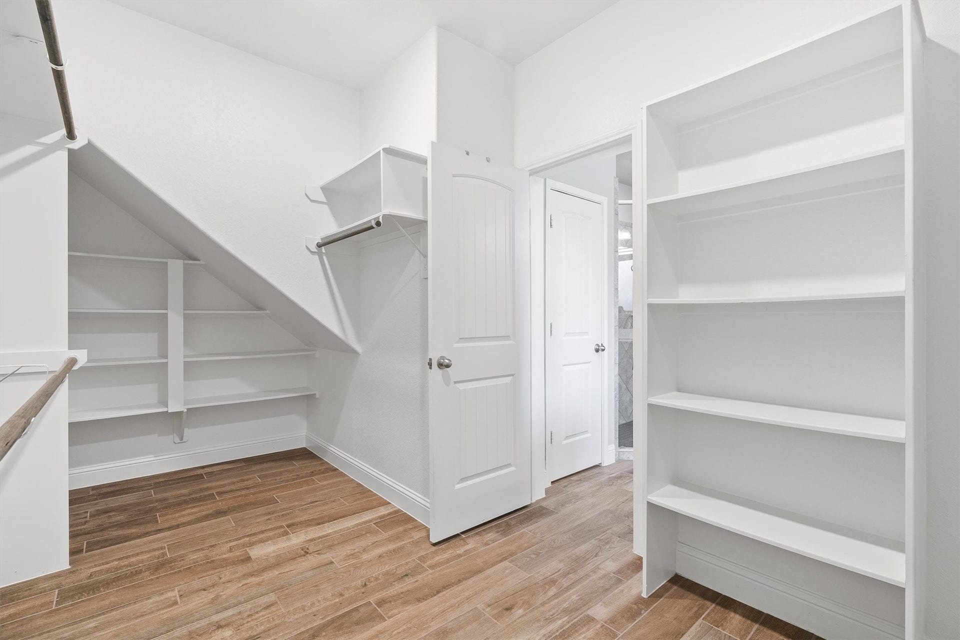 9034 Japonica Drive, Rosenberg, TX 77469 Closet goals unlocked. Look at all this built-in shelving just waiting to be filled!