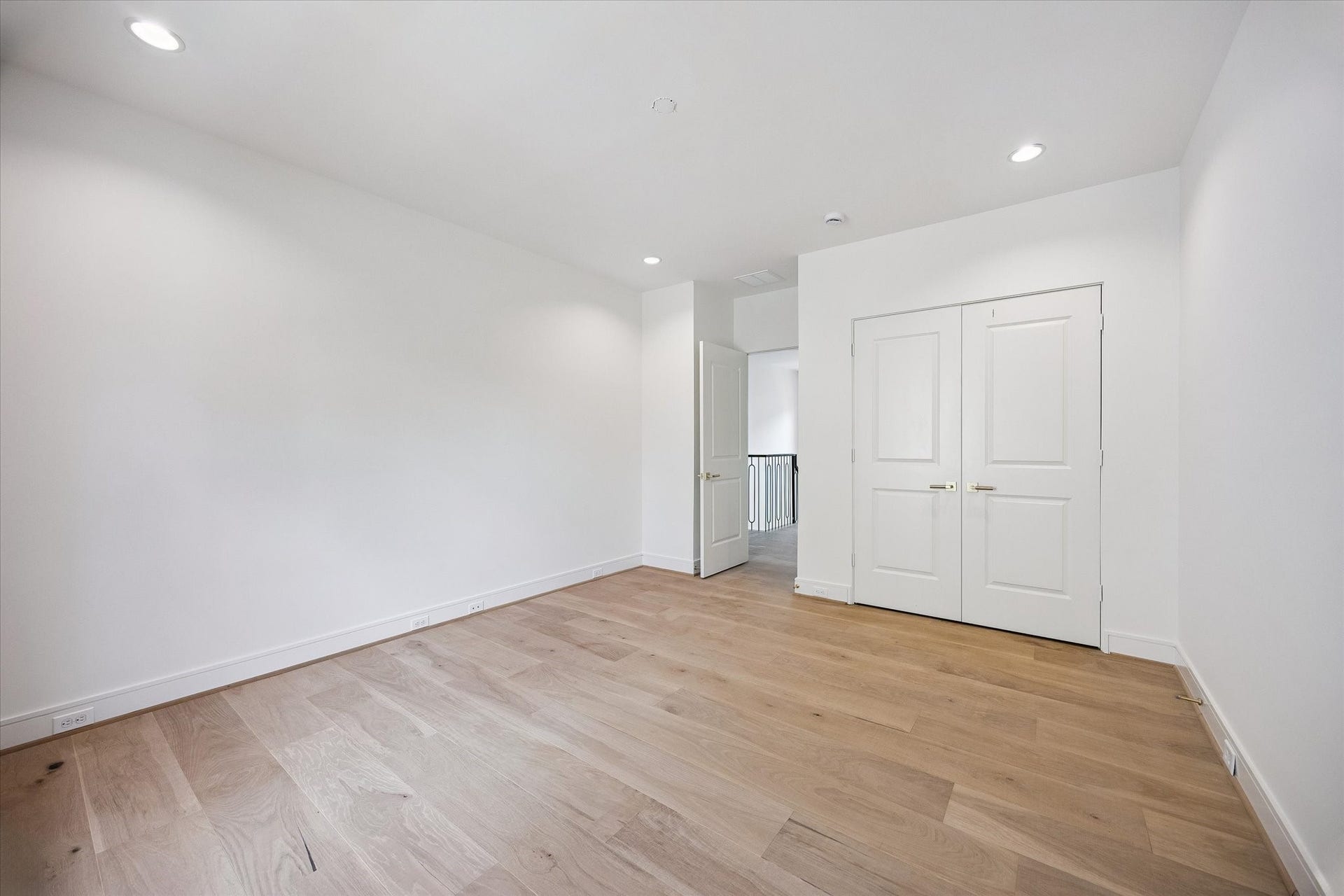 This secondary bedroom could also be used as a game room.