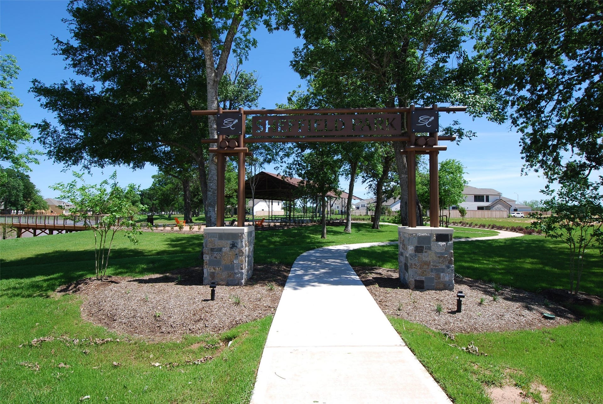 Sheffield Park, one of this home's most unique amenities, is located right out your backdoor. It offers recreation, relaxation, and fun for all ages. Whether enjoying the views, use of the Entertainment Center, the remarkable Pier, the stunning walking trails or the playground; you can take advantage of this exceptional amenity and the convenience of having it in our own Backyard.