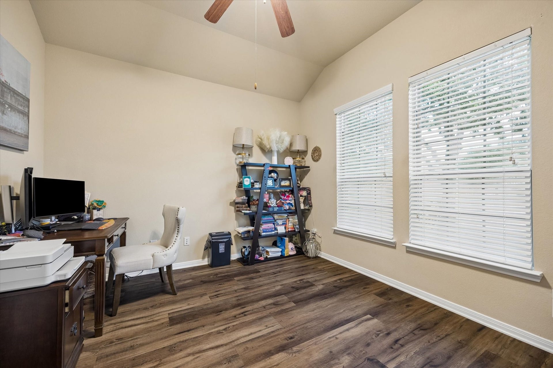 Private study or office at front of house