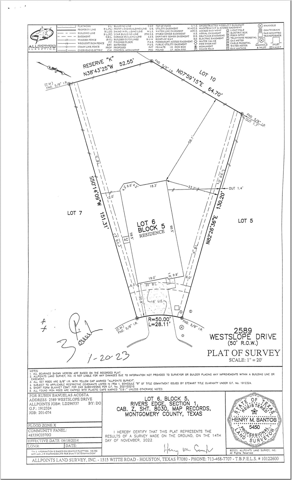 2589 WESTSLOPE Drive, Conroe, TX 77384 Survey