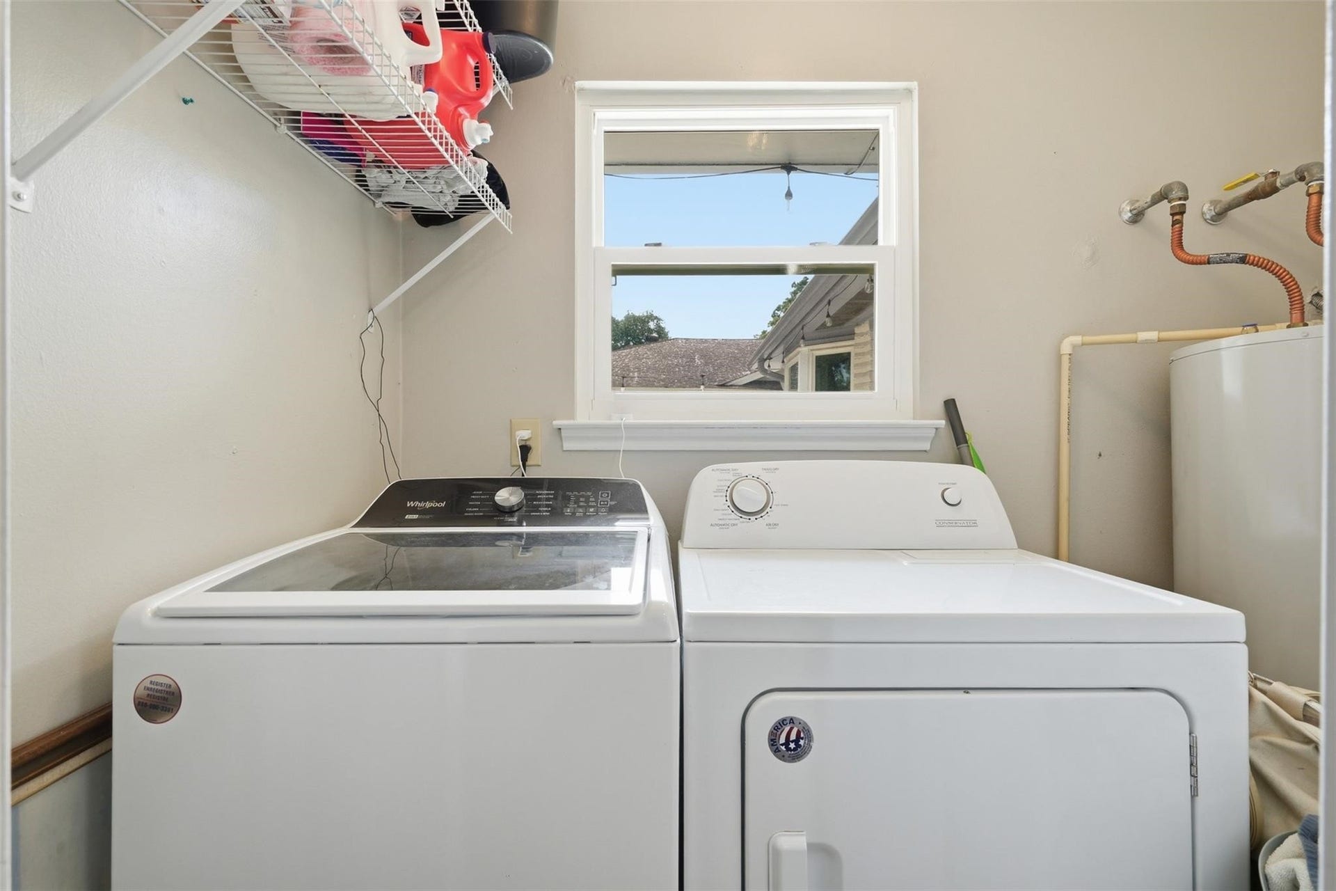 12919 Westhorpe Drive, Houston, TX 77077 Washroom can be found inside of the home, just off the hallway near the 3 secondary bedrooms.