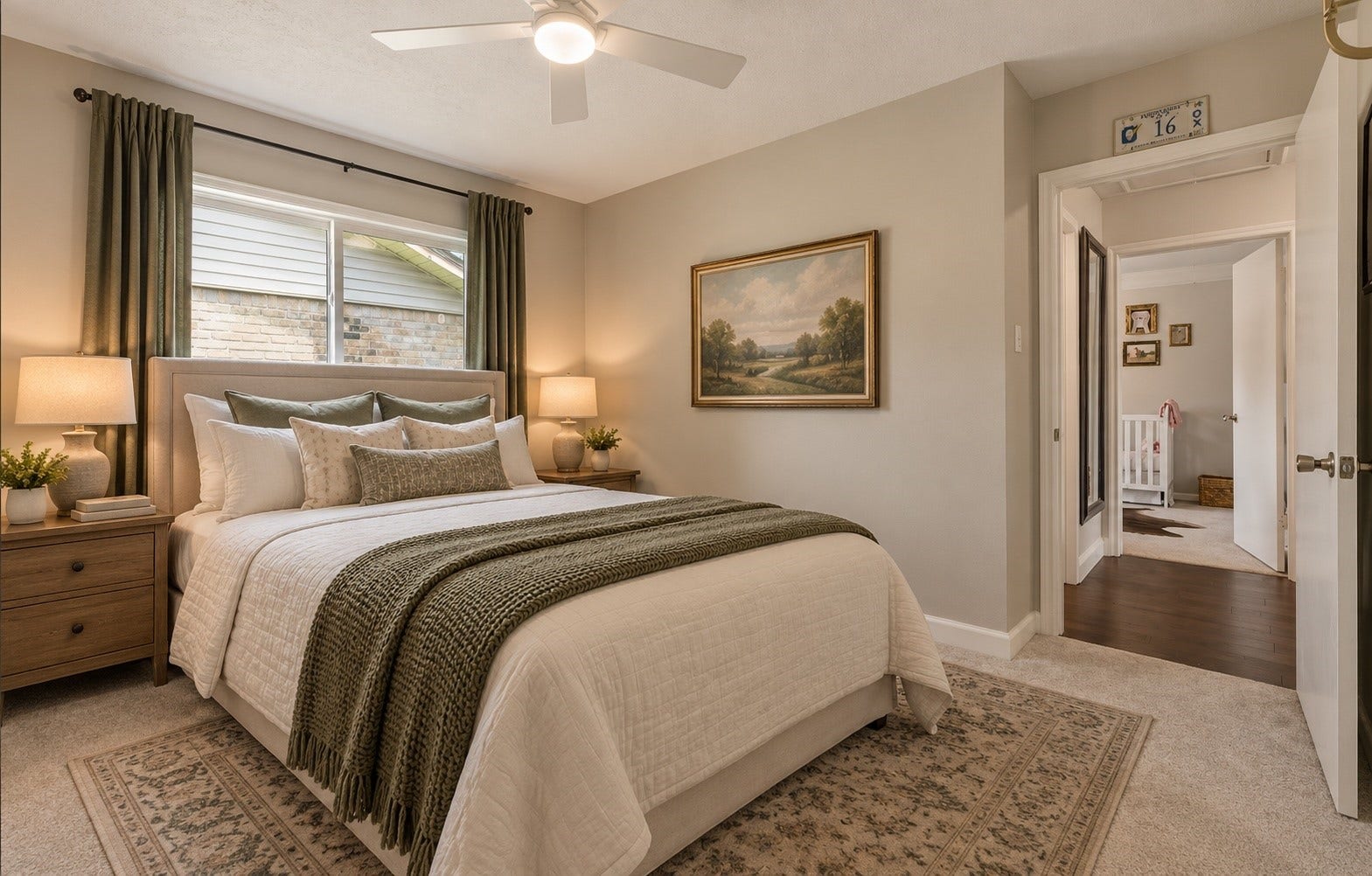 12919 Westhorpe Drive, Houston, TX 77077 (Virtually staged photo of a queen bed)