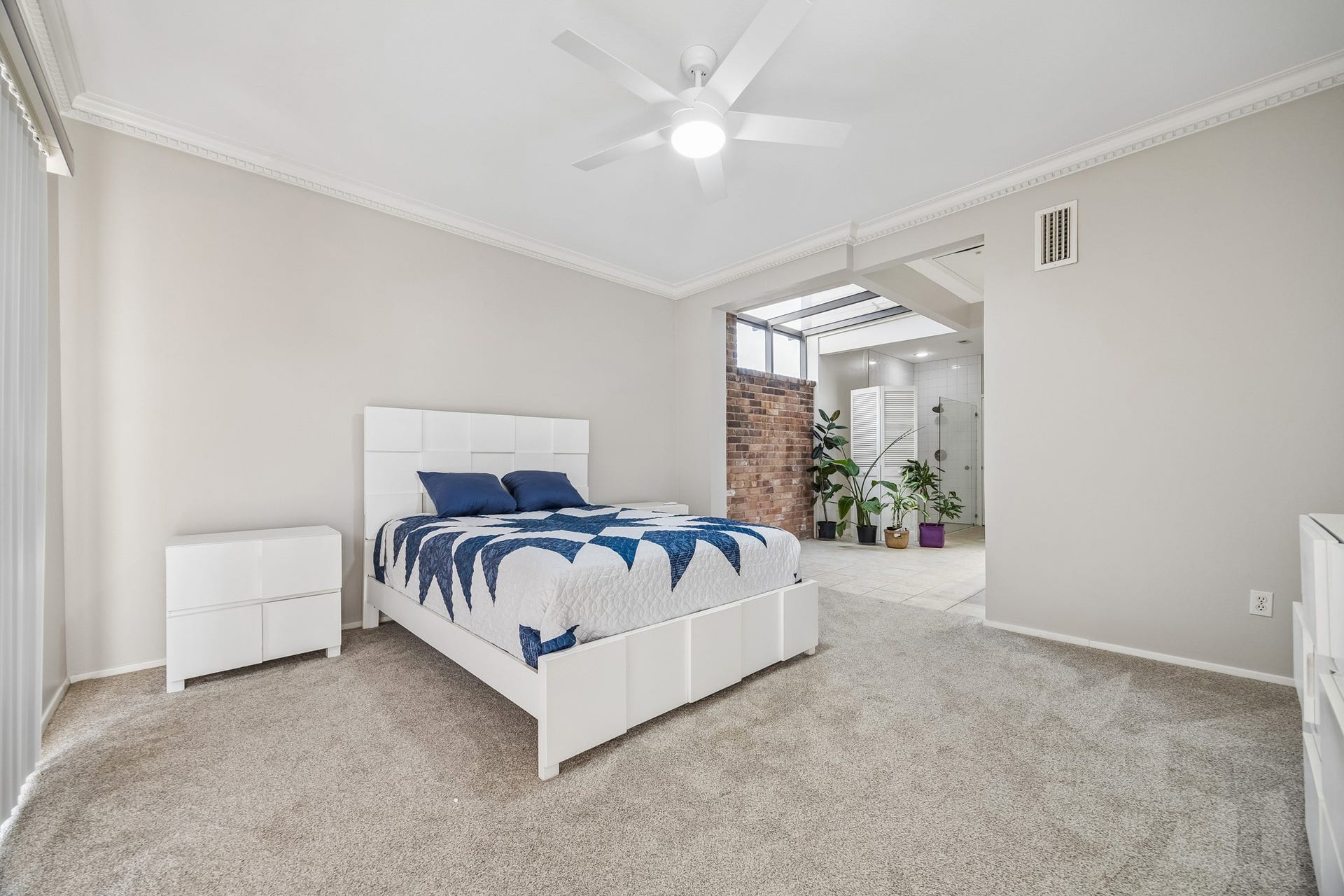 3902 Crystal Falls Drive, Missouri City, TX 77459 Expansive primary suite with direct access to the spa-inspired bath.