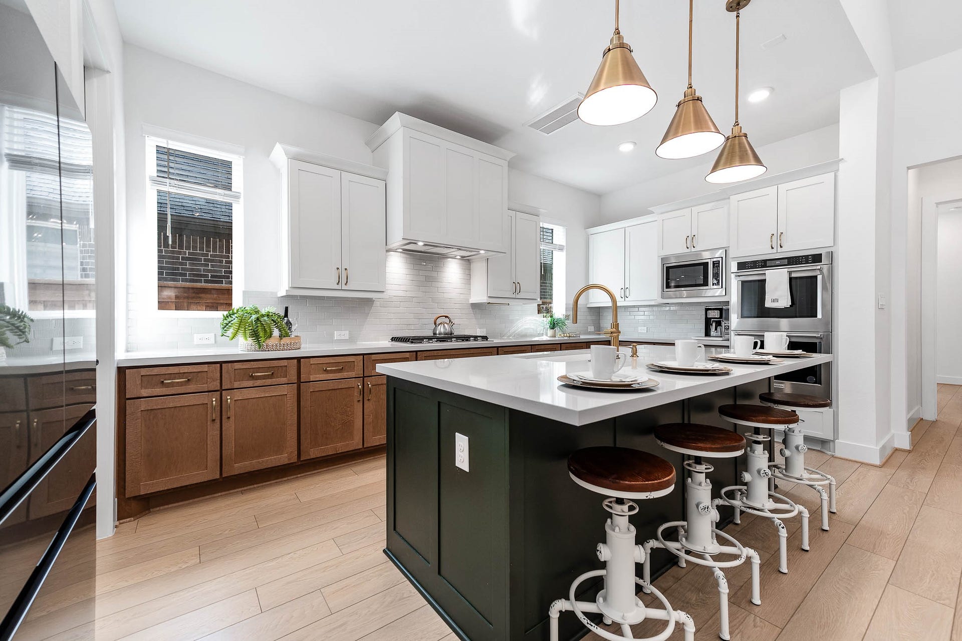 13802 Arroyo Grande Drive, Cypress, TX 77433 Spacious kitchen island offering generous seating and preparation space.