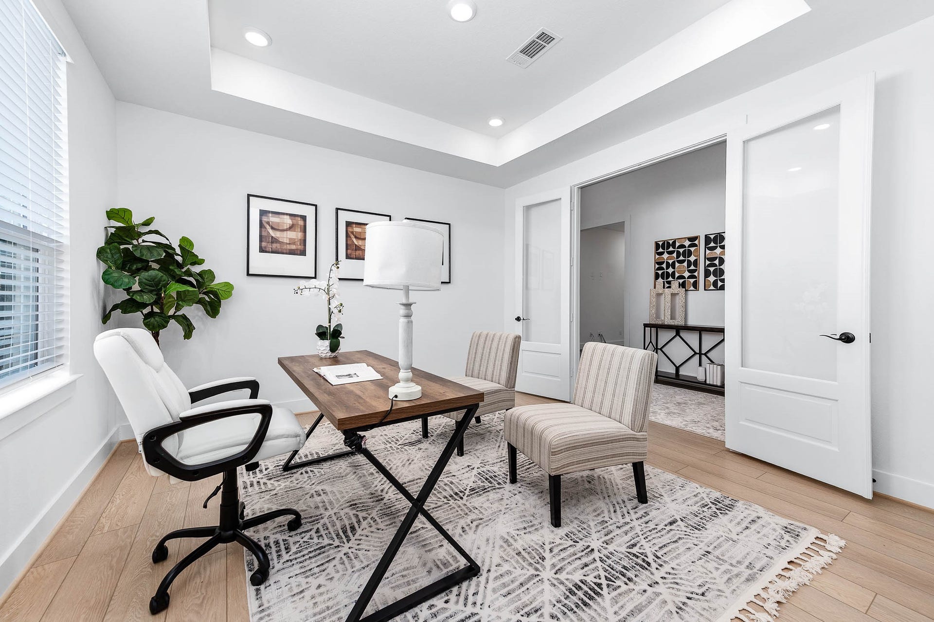13802 Arroyo Grande Drive, Cypress, TX 77433 Versatile home office with generous space for working or studying.