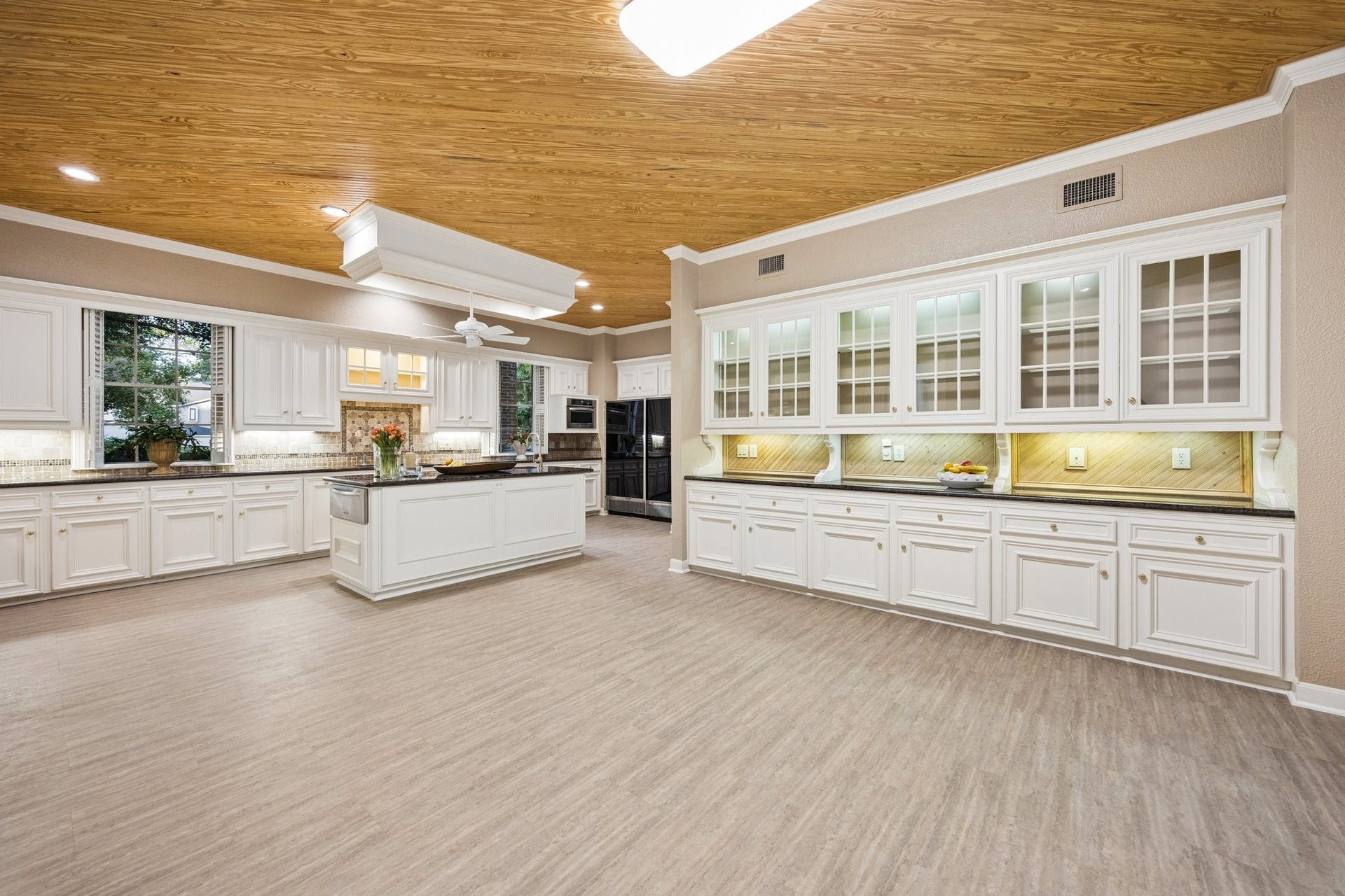 10 Stillforest Street, Piney Point Village, TX 77024 Custom built-in cabinetry throughout the kitchen provides abundant storage solutions.