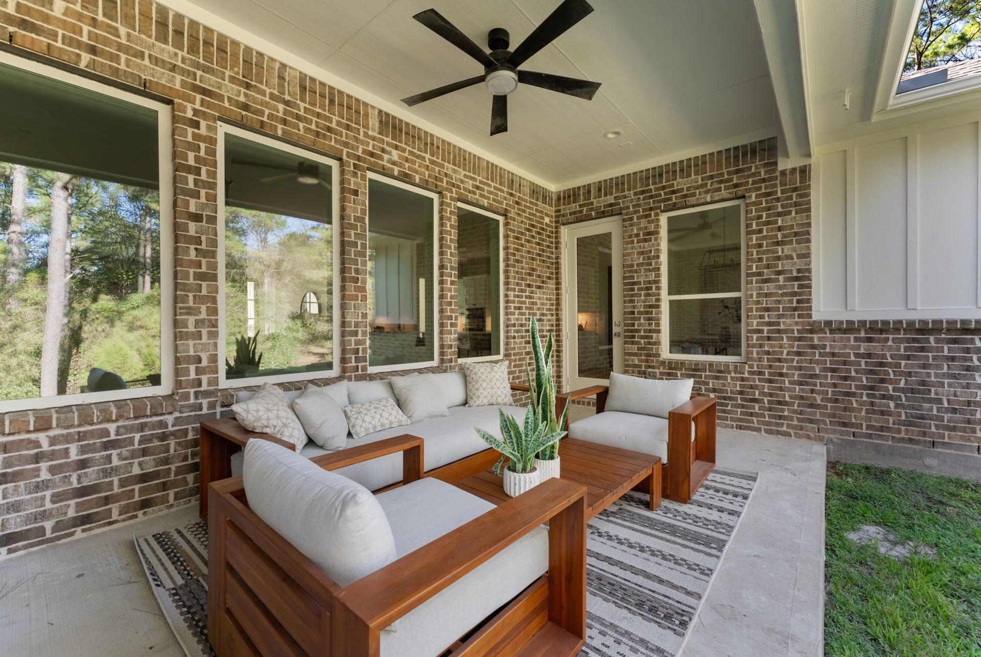 Convenient access from this fabulous lanai to kitchen/dining area is perfect for getting more drinks or food.
