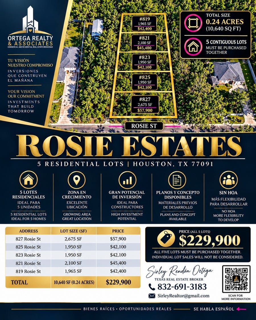 Property photo for 819 Rosie Street, Houston, TX