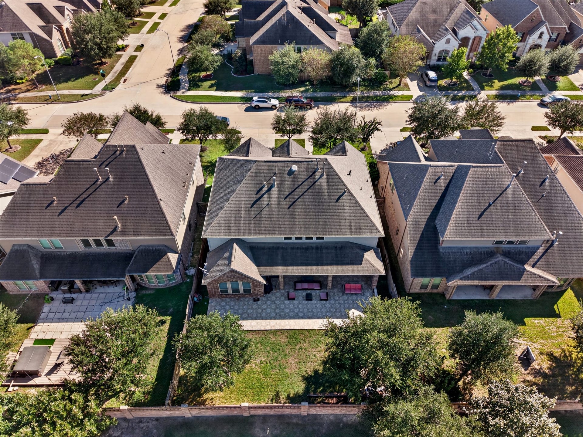 27818 Burchfield Grove Lane, Katy, TX 77494 This overhead view highlights the home's footprint and outdoor space, giving you a better perspective of the property's setting within the neighborhood.