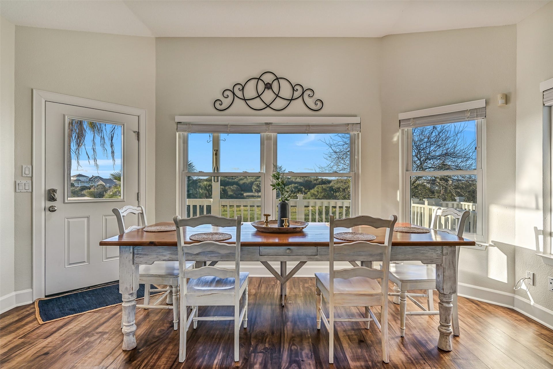 13414 Binnacle Way, Galveston, TX 77554 The door to the left gives you access to the deck on the back of the home!