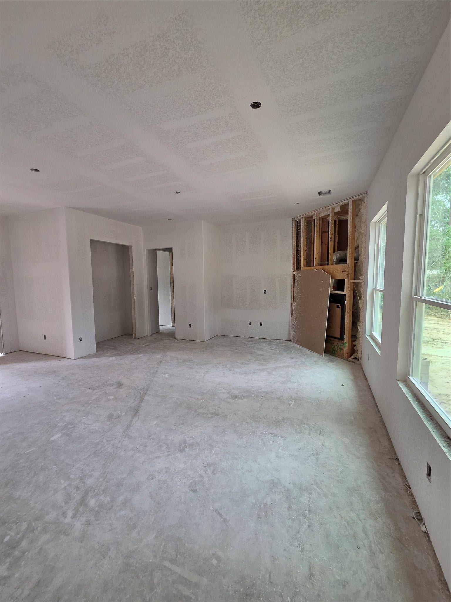 LIVING ROOM BEING BUILT