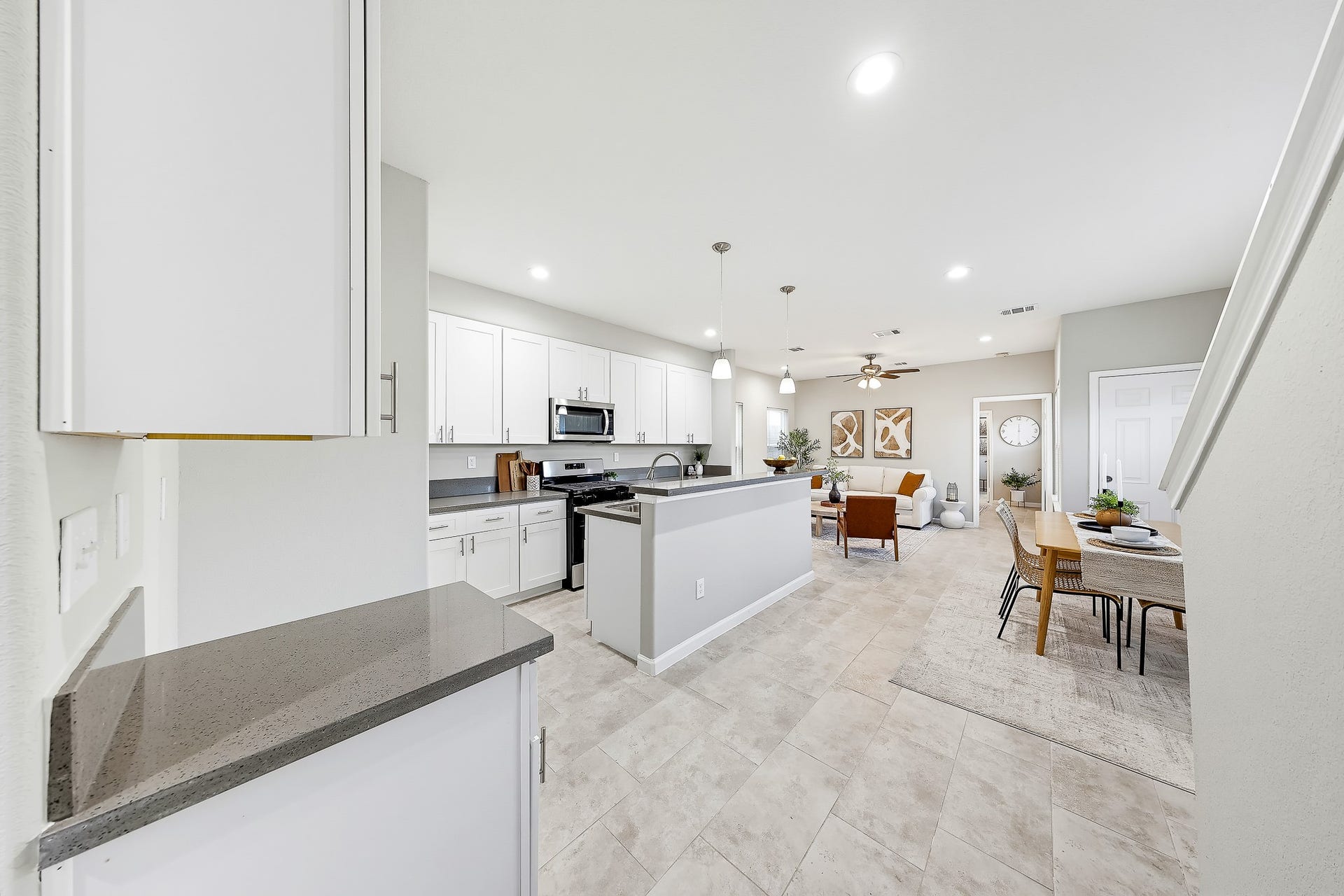 313 De Haven Street, Houston, TX 77029 Enjoy a kitchen that opens to the dining and living spaces, keeping conversation flowing.