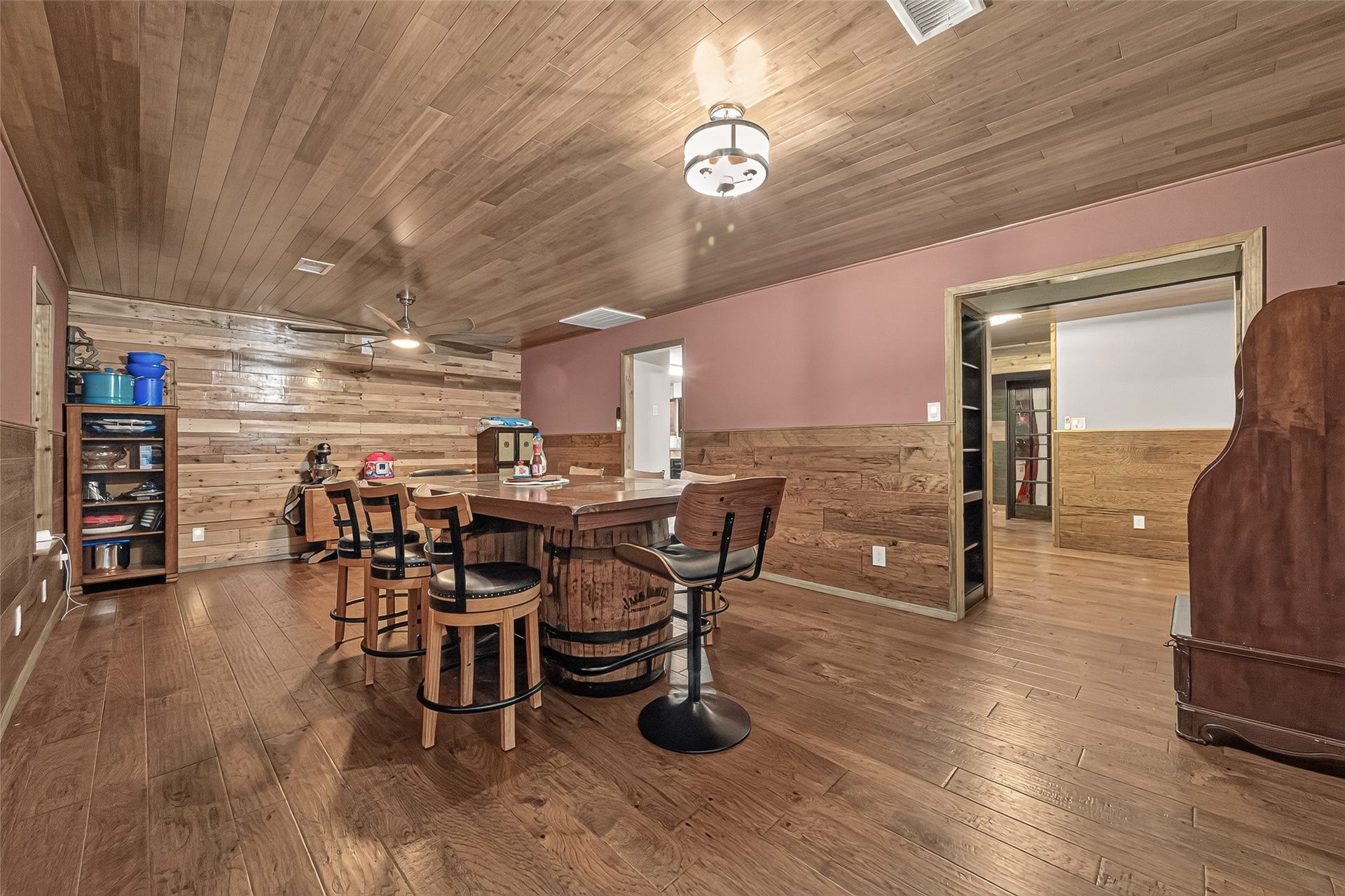 18614 Mink Lake Drive, Magnolia, TX 77355 Open dining area offering plenty of room for gatherings.
