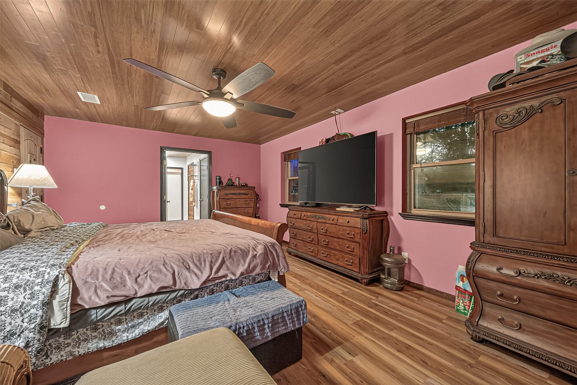 18614 Mink Lake Drive, Magnolia, TX 77355 Another view of the bedroom showcasing the generous space.
