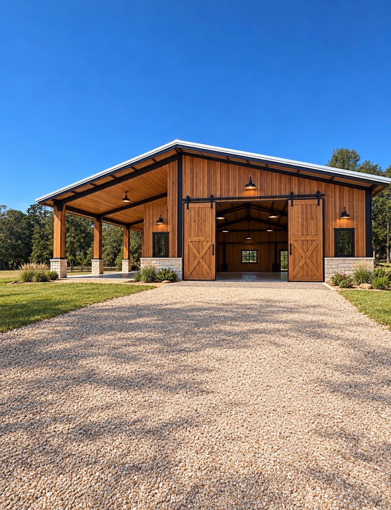 13819 Coaltown Road, Willis, TX 77378 Rendering of a Completed Metal Shed