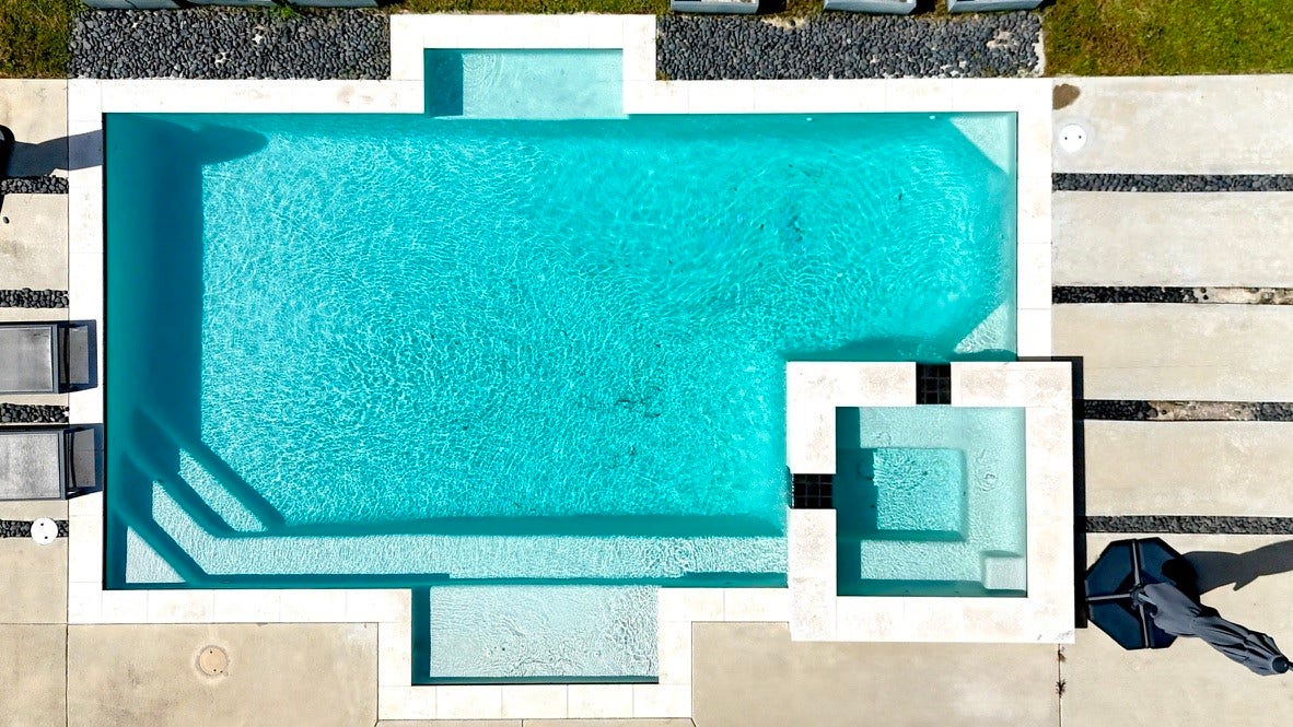 24531 Via Salerno Court, Richmond, TX 77406 Modern resort-style pool.