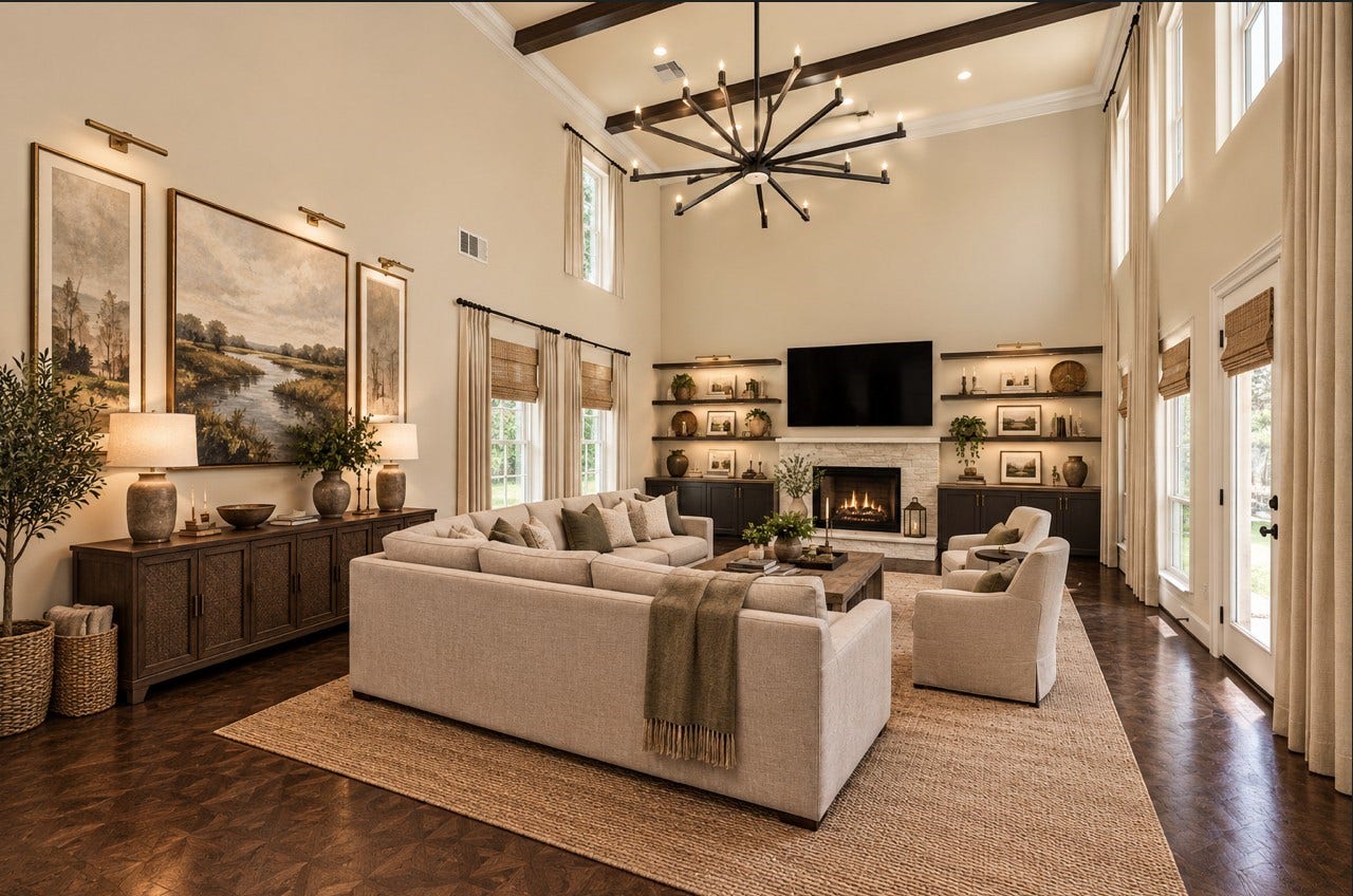 Virtually staged to show how much space there is to make it your own