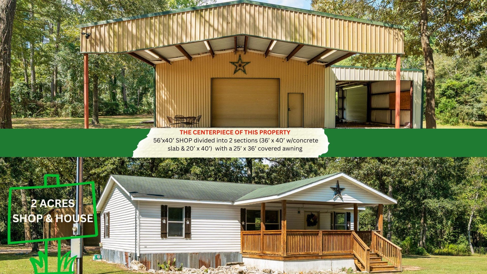 25003 Joseph Road, Hockley, TX 77447 GET IT ALL! LAND, HOME & THE SHOP