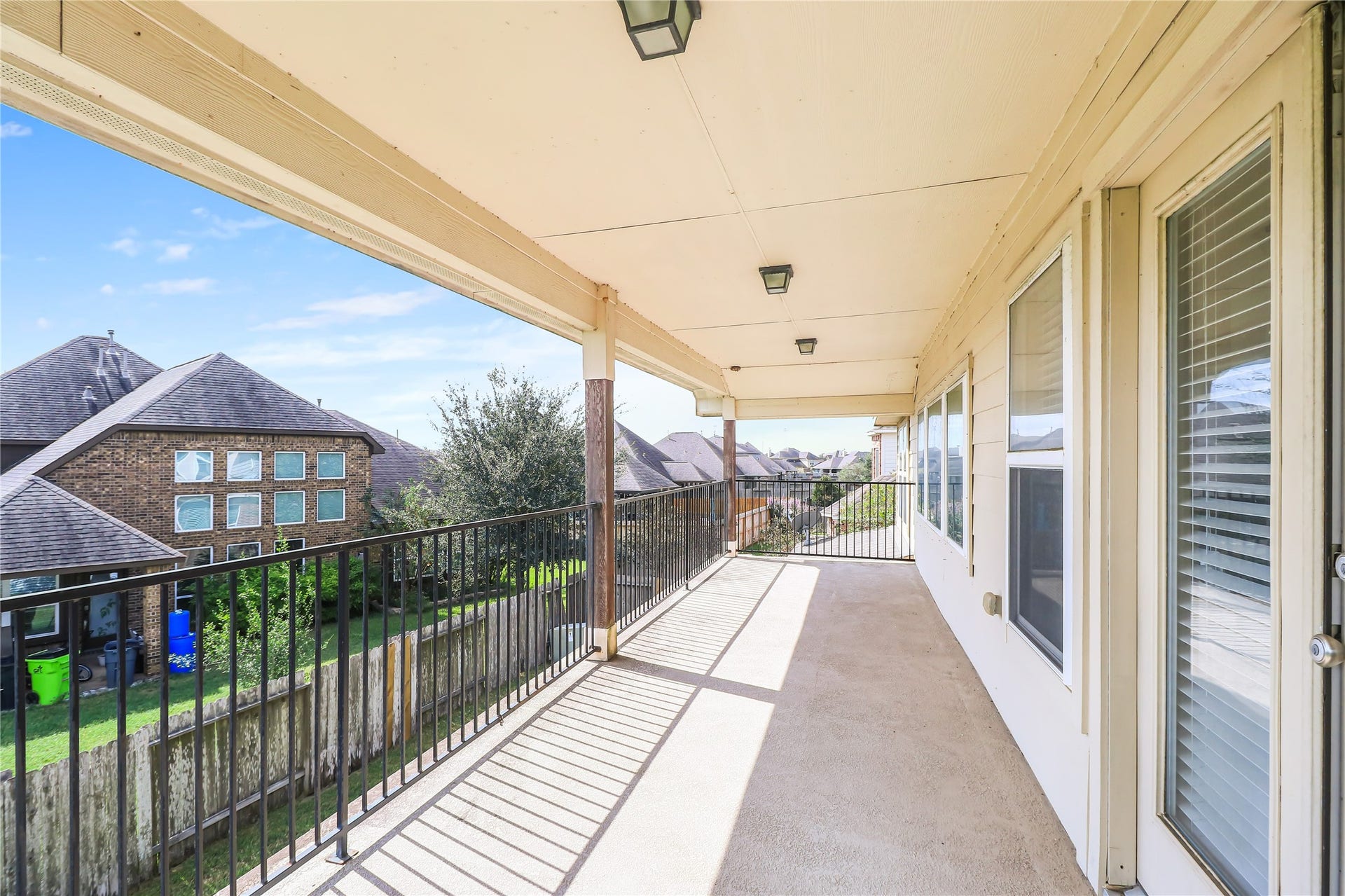 31603 Dunham Lake Drive, Hockley, TX 77447 Patio leading into the game room.