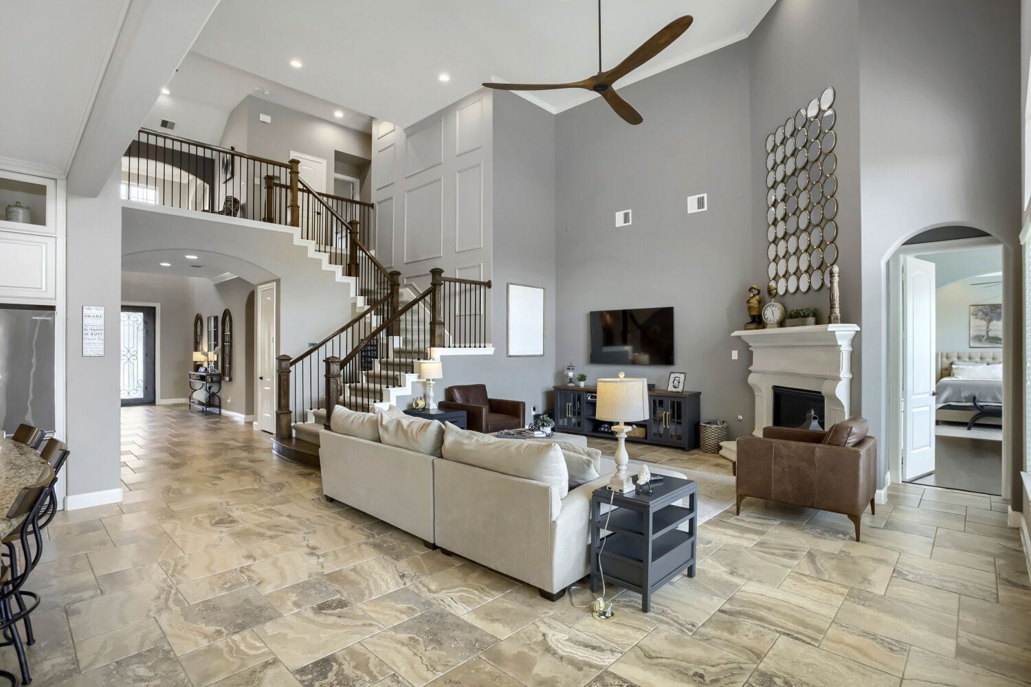 Soaring ceilings that add a depth of openness to the already expansive floorplan