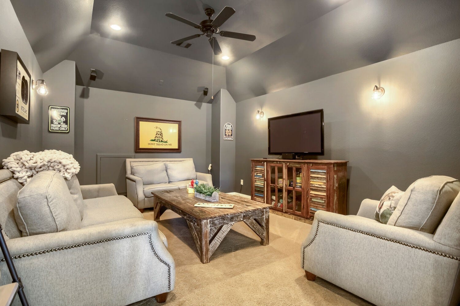 Your own private space for lots of movie nights or watching your favorite sporting event