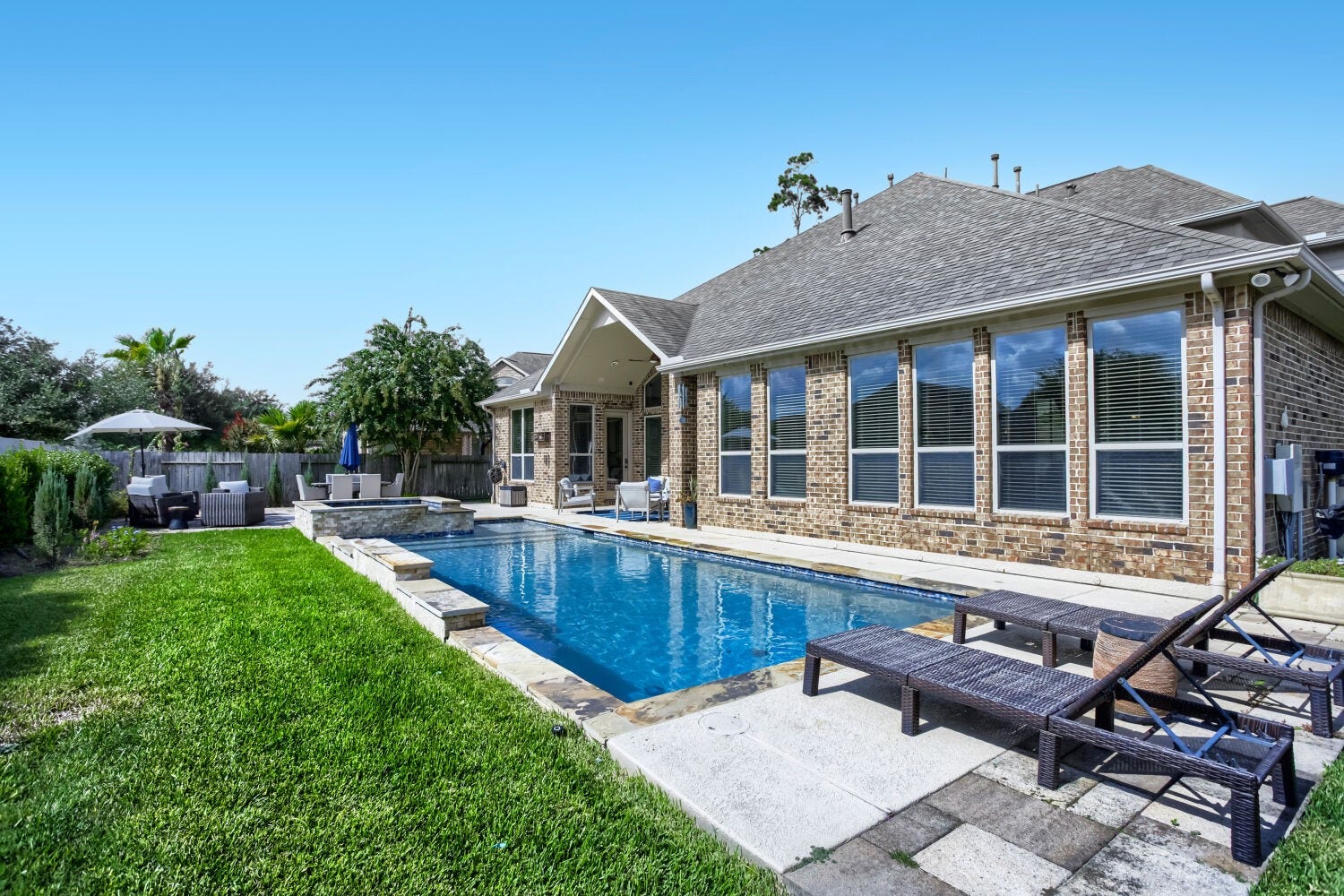 Expansive backyard to enjoy with family and pets