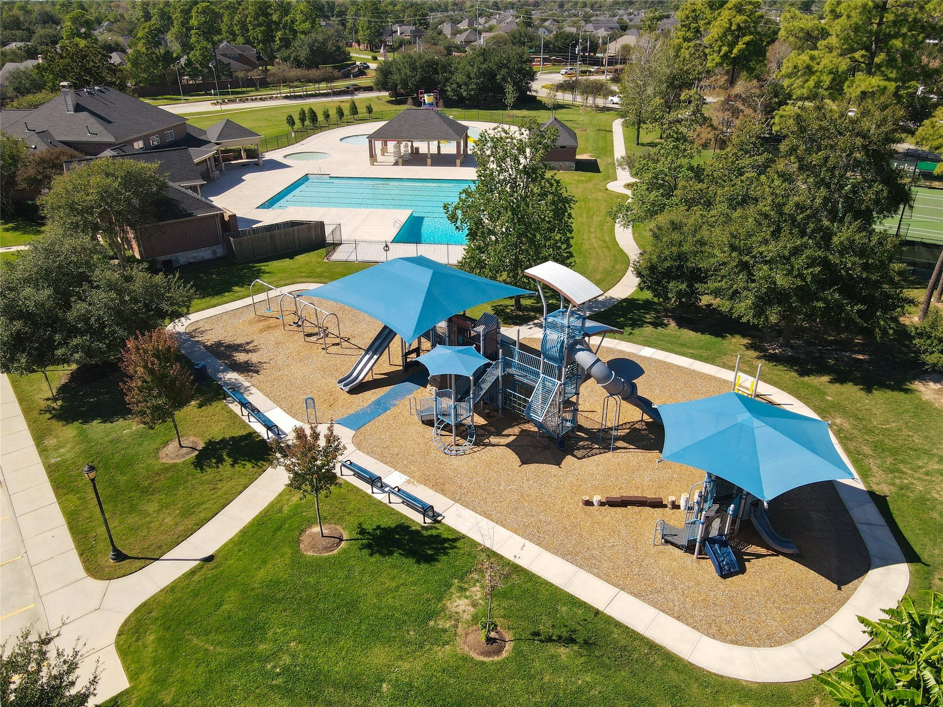 Modern play area for kids activities all year round.