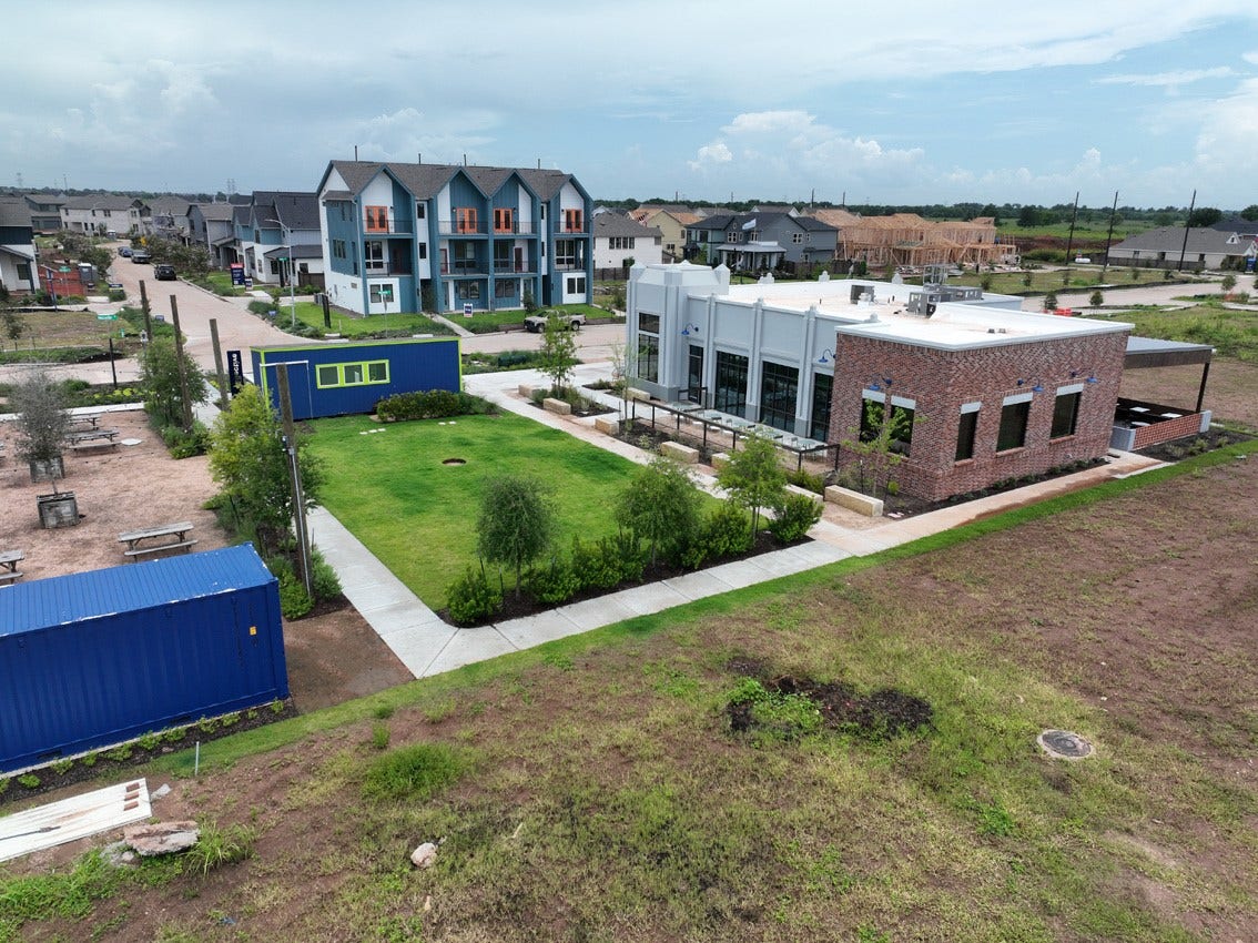 3435 Loam Lane, Richmond, TX 77406 The Indigo Filling Station offers Della Coffee, grab-and-go favorites, pasture-raised eggs, and seasonal produce, serving as a welcoming place for the community to gather.