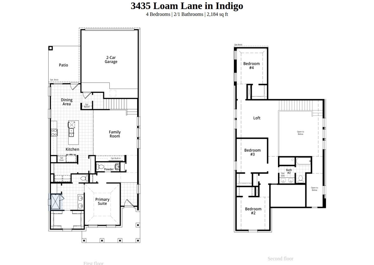 3435 Loam Lane, Richmond, TX 77406 Spec Floorplan