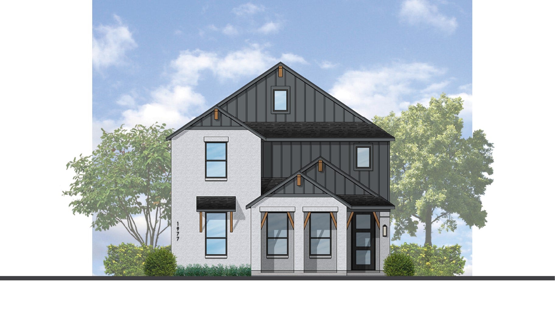 3435 Loam Lane, Richmond, TX 77406 A Highland Homes Rivera plan is a beautifully designed home featuring an open-concept layout, spacious living areas, and elegant architectural details that balance comfort and style. Elevation CP