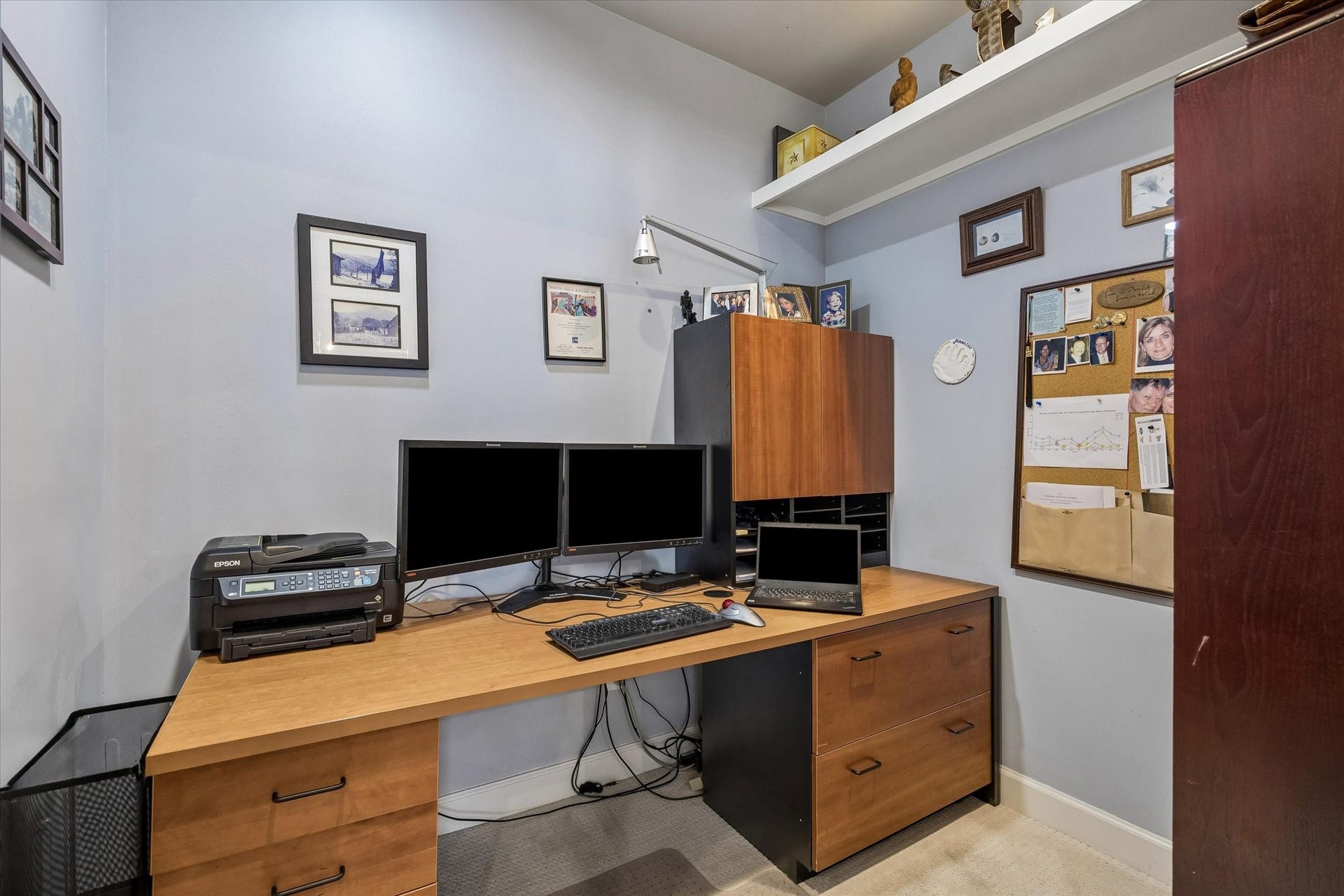 Office space off of the closet.