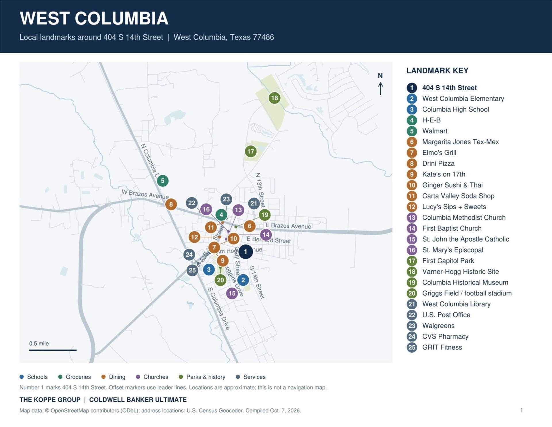 404 S 14th Street, West Columbia, TX 77486 Prime location in the heart of West Columbia.