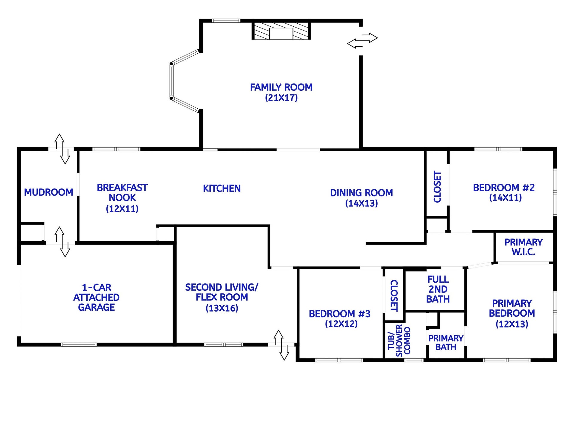 404 S 14th Street, West Columbia, TX 77486 Room dimensions are approximate; buyer to verify.